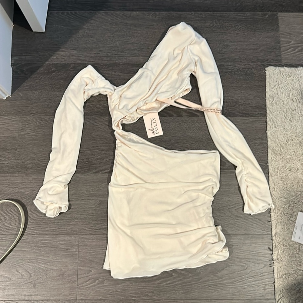 Oh Polly cream dress NEVER WORN